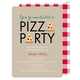 Tan Pizza Party Invitations Image 7 of 8